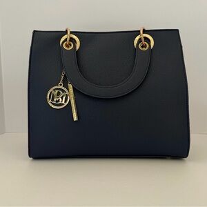 Badgley Mischka Navy Blue Tote